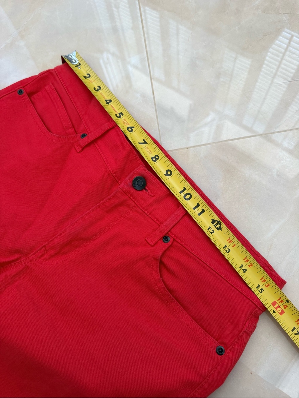 Red legging Jean - Picture 4 of 7
